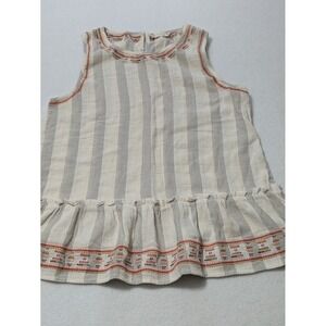 Altar'd State‎ Embroidery Tank Top Boho Womens Sz Medium Brown Floral Sleeveless